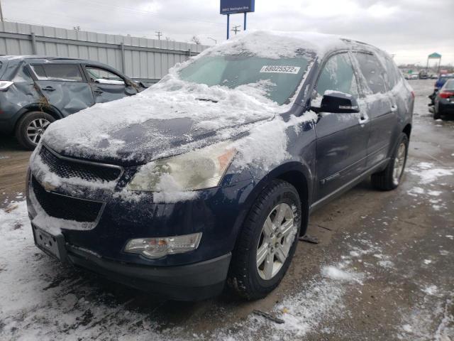 1GNLVGED4AS101672 - 2010 CHEVROLET TRAVERSE L BLUE photo 1