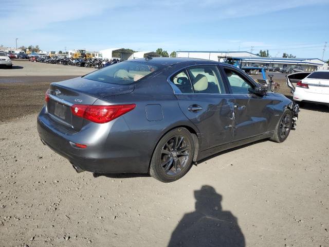 JN1AV7AP2FM790478 - 2015 INFINITI Q50 HYBRID CHARCOAL photo 3