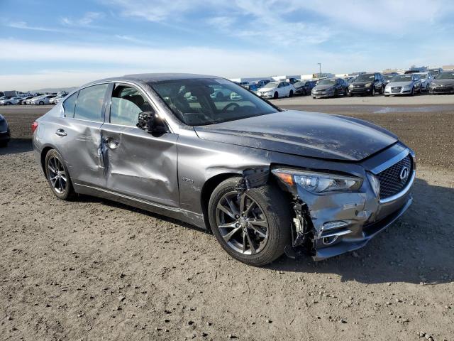 JN1AV7AP2FM790478 - 2015 INFINITI Q50 HYBRID CHARCOAL photo 4