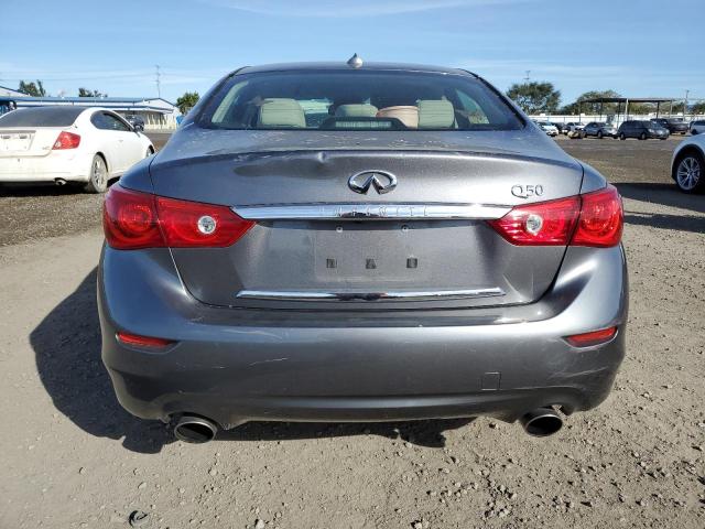 JN1AV7AP2FM790478 - 2015 INFINITI Q50 HYBRID CHARCOAL photo 6