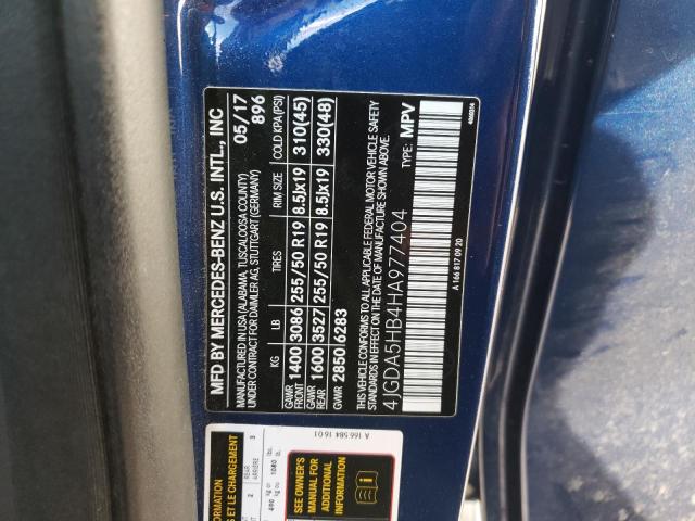 4JGDA5HB4HA977404 - 2017 MERCEDES-BENZ GLE 350 4M BLUE photo 12