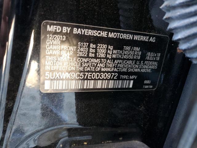 5UXWX9C57E0D30972 - 2014 BMW X3 XDRIVE2 BLACK photo 13