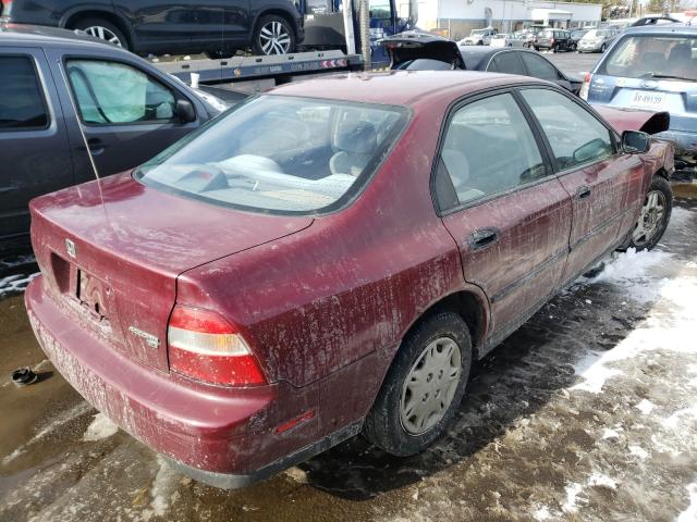 1HGCD5621SA039394 - 1995 HONDA ACCORD DX BURGUNDY photo 4