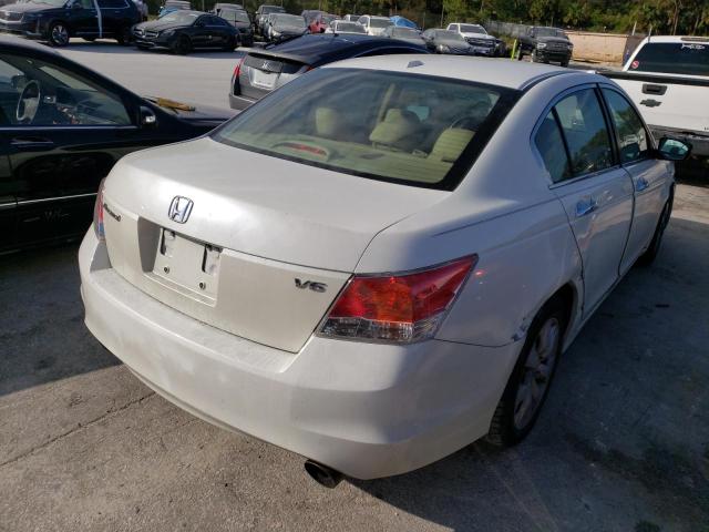 5KBCP3F89AB017830 - 2010 HONDA ACCORD EXL WHITE photo 3