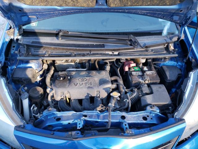 JTDKTUD34DD558699 - 2013 TOYOTA YARIS BLUE photo 11