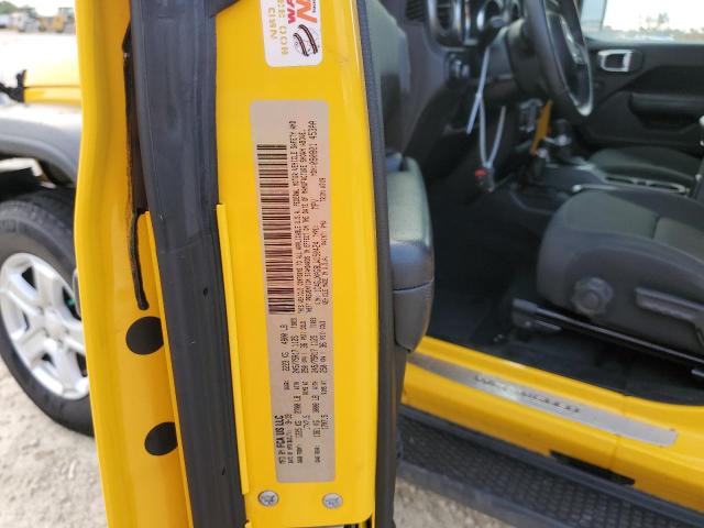 1C4GJXAG8LW150424 - 2020 JEEP WRANGLER S ყვითელი ფოტო 14