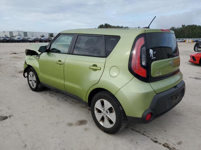 KNDJN2A20E7721189 - 2014 KIA SOUL GREEN photo 2