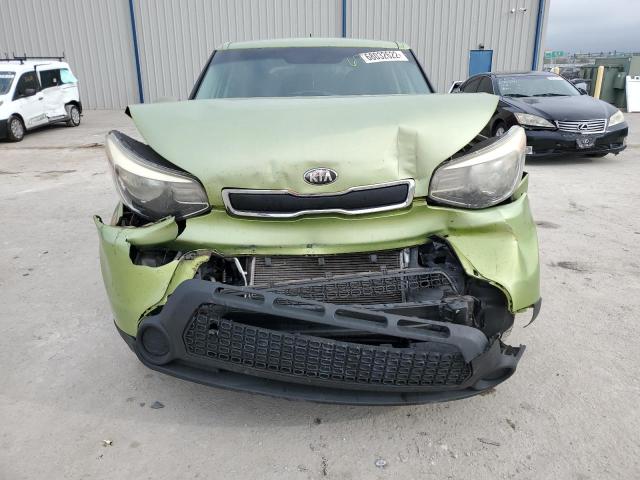 KNDJN2A20E7721189 - 2014 KIA SOUL GREEN photo 5