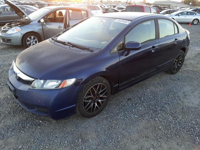 19XFA16689E003645 - 2009 HONDA CIVIC LX-S BLUE photo 1