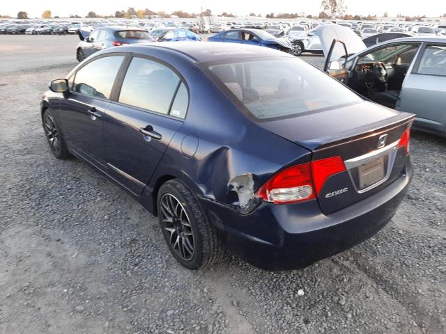 19XFA16689E003645 - 2009 HONDA CIVIC LX-S Mavi foto 2