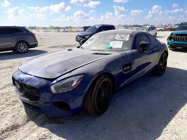 WDDYJ7HA9HA012374 - 2017 MERCEDES-BENZ AMG GT BLUE photo 4