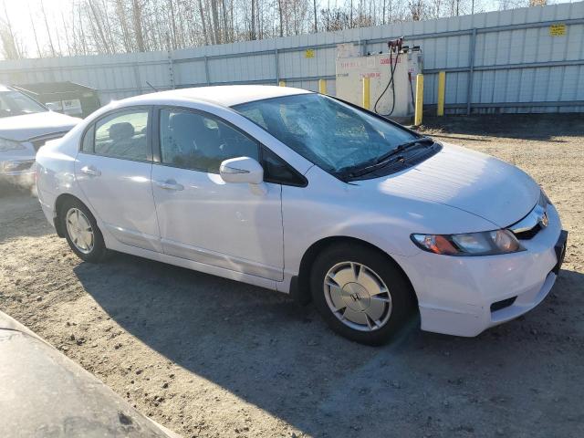 JHMFA3F23AS005859 - 2010 HONDA CIVIC HYBR WHITE photo 4