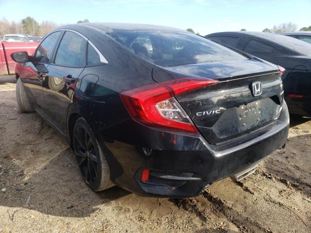 19XFC2F82KE040830 - 2019 HONDA CIVIC SPOR أسود صورة 2