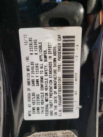 19UUA9F73EA001041 - 2014 ACURA TL ADVANCE BLACK photo 12