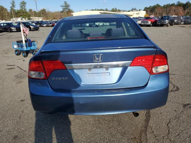 2HGFA16659H506541 - 2009 HONDA CIVIC LX-S ლურჯი ფოტო 6