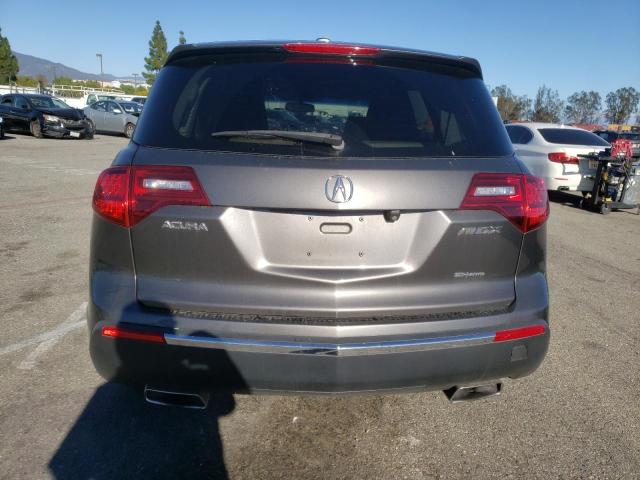 2HNYD2H76BH512195 - 2011 ACURA MDX ADVANC GRAY photo 6