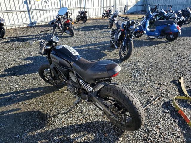 ML015ANM9JT013773 - 2018 DUCATI SCRAMBLER BLACK photo 3