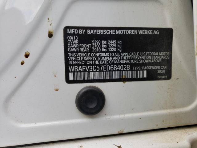 WBAFV3C57ED684028 - 2014 BMW 535 D XDRI WHITE photo 13