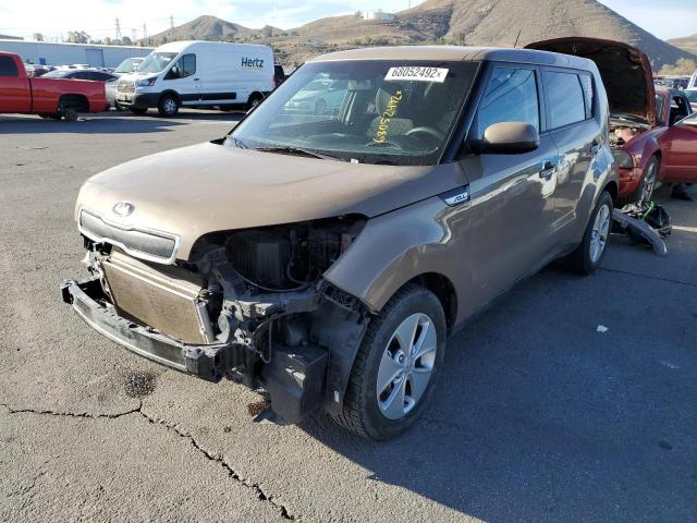 KNDJN2A23F7139380 - 2015 KIA SOUL BROWN photo 1