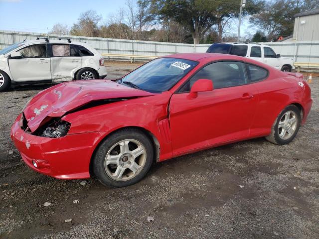 KMHHM65DX4U****** - 2004 HYUNDAI TIBURON RED photo 1