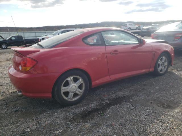 KMHHM65DX4U****** - 2004 HYUNDAI TIBURON RED photo 3