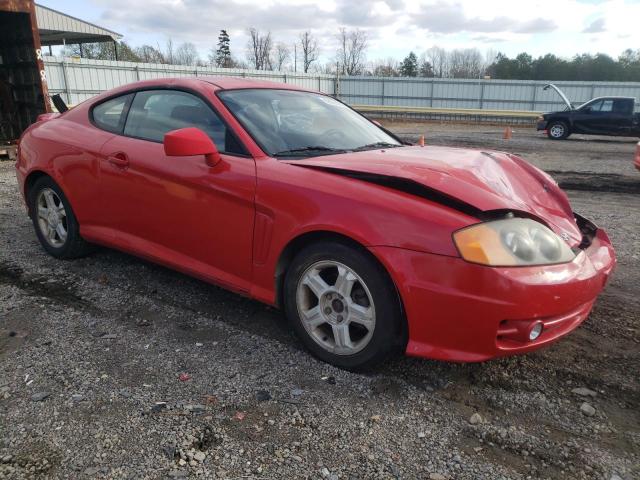 KMHHM65DX4U****** - 2004 HYUNDAI TIBURON RED photo 4