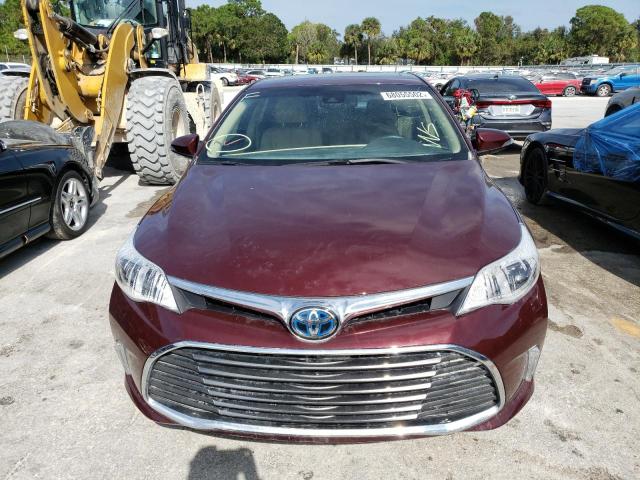 4T1BD1EB5JU064327 - 2018 TOYOTA AVALON HYB BURGUNDY photo 5