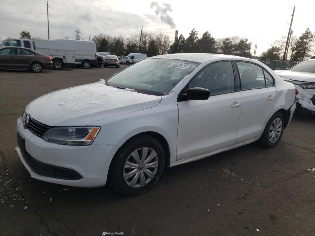3VW2K7AJ6EM321688 - 2014 VOLKSWAGEN JETTA BASE أبيض صورة 1
