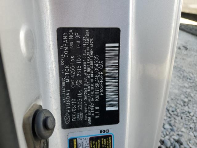 KMHHT6KD4BU054535 - 2011 HYUNDAI GENESIS CO SILVER photo 12