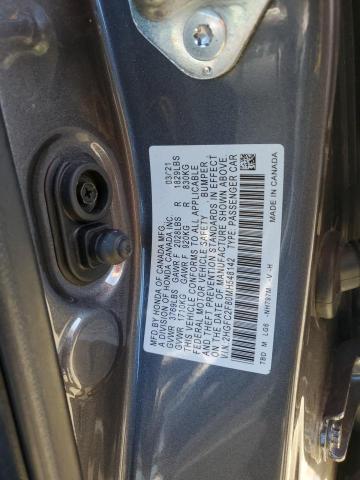 2HGFC2F80MH548142 - 2021 HONDA CIVIC SPOR 灰色 照片 12