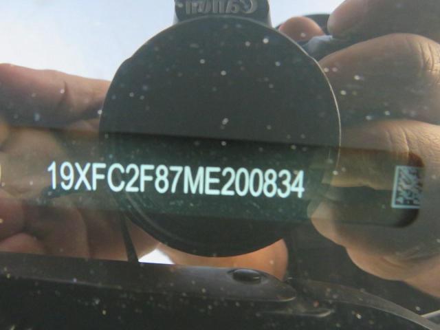 19XFC2F87ME200834 - 2021 HONDA CIVIC SPOR WHITE photo 10