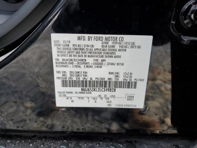 MAJ6S3KL2LC349828 - 2020 FORD ECOSPORT T BLACK photo 13