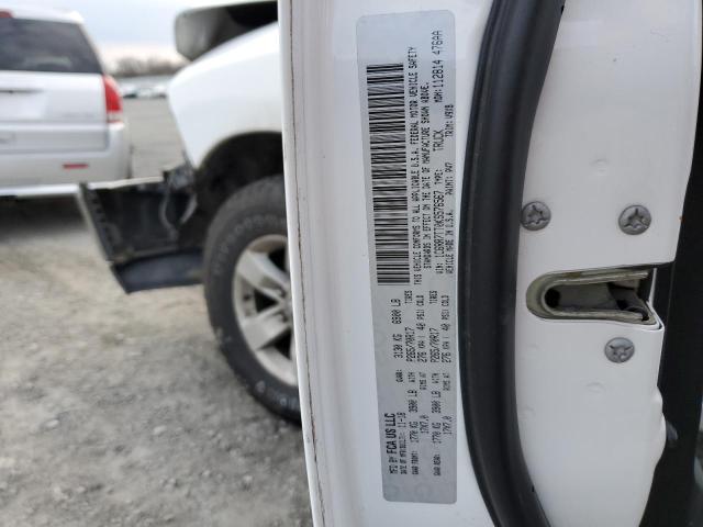 1C6RR7TT0KS576567 - 2019 RAM 1500 CLASS WHITE photo 13