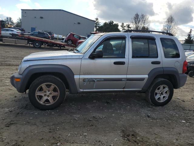 1J4GK48K34W319492 - 2004 JEEP LIBERTY SILVER photo 1