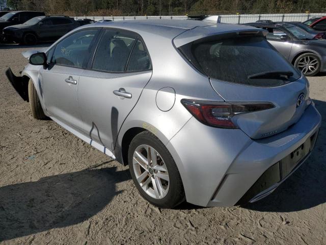 JTNK4RBE2K3043438 - 2019 TOYOTA COROLLA SE SILVER photo 2