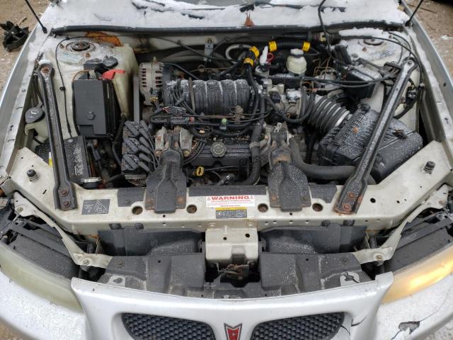 1G2WP12KX2F176441 - 2002 PONTIAC GRAND PRIX ვერცხლისფერი ფოტო 11