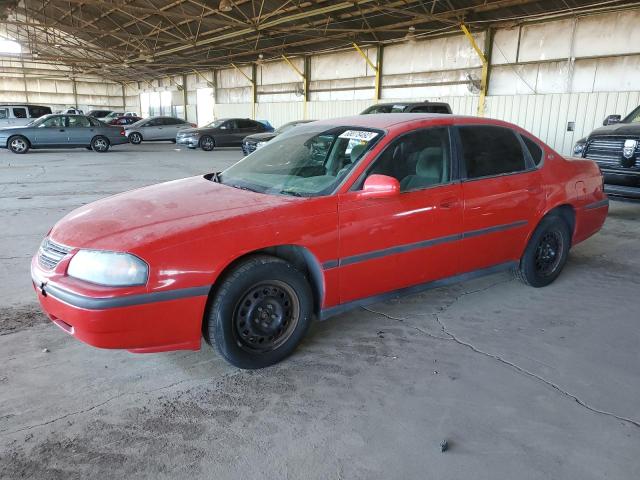 2G1WF52E149100322 - 2004 CHEVROLET IMPALA RED photo 1