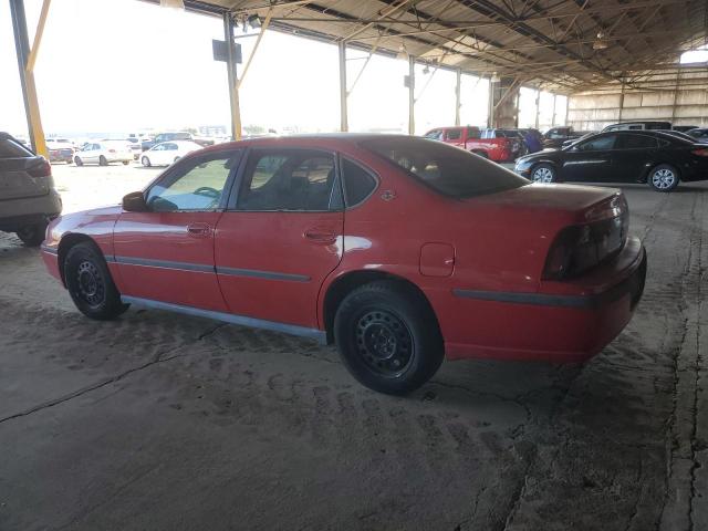 2G1WF52E149100322 - 2004 CHEVROLET IMPALA RED photo 2