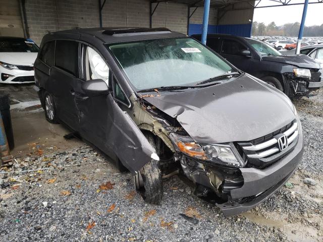 5FNRL5H61EB107734 - 2014 HONDA ODYSSEY EX GRAY photo 1