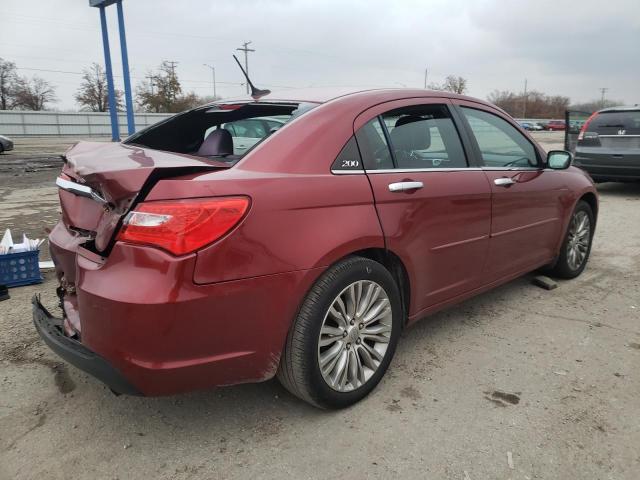 1C3CCBCB9CN200898 - 2012 CHRYSLER 200 LIMITE MAROON photo 3