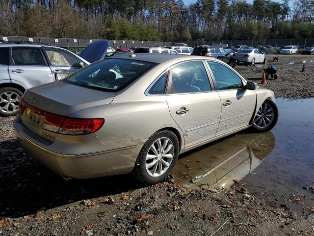 KMHFC46FX8A321677 - 2008 HYUNDAI AZERA SE BEIGE photo 3