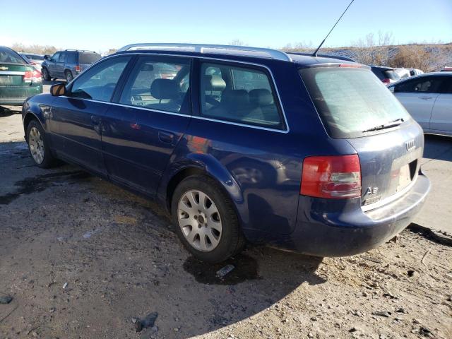 WAUDA24B8XN012655 - 1999 AUDI A6 BLUE photo 2