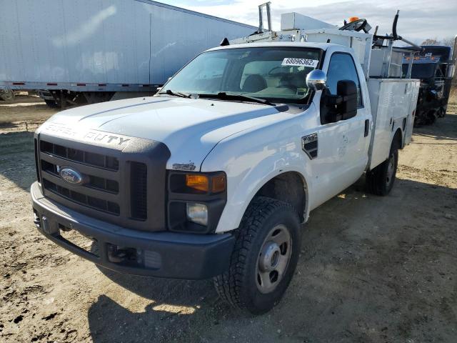 1FDWF31548EE39264 - 2008 FORD F350 SRW S WHITE photo 1