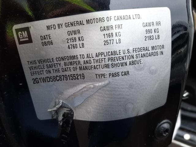 2G1WD58C879155219 - 2007 CHEVROLET IMPALA SUP 灰色 照片 10