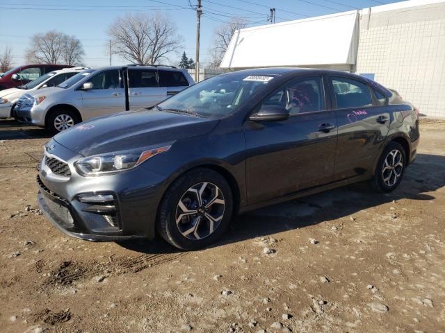 3KPF24AD8ME271205 - 2021 KIA FORTE FE GRAY photo 1