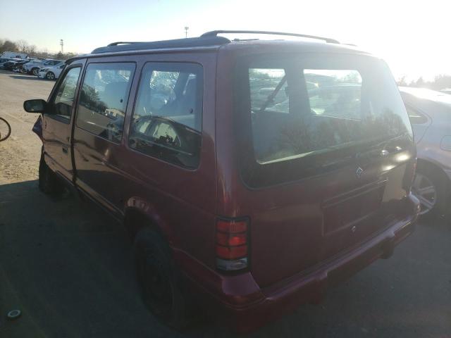 2B4GH2532RR716081 - 1994 DODGE CARAVAN RED photo 2