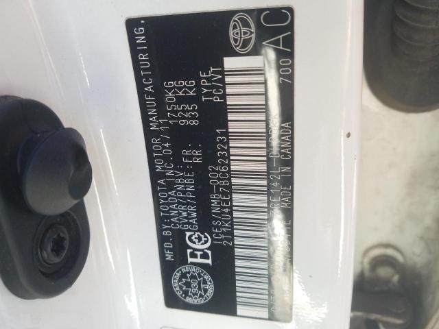 2T1KU4EE7BC623231 - 2011 TOYOTA MATRIX 白色 照片 12