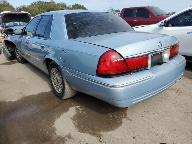 2MEFM74W02X666817 - 2002 MERCURY GRAND MARQ BLUE photo 2