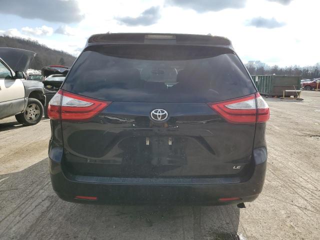 5TDKK3DC5FS587472 - 2015 TOYOTA SIENNA LE BLACK photo 6