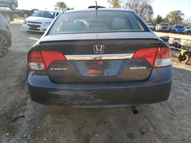 JHMFA36289S018179 - 2009 HONDA CIVIC HYBR BLUE photo 6